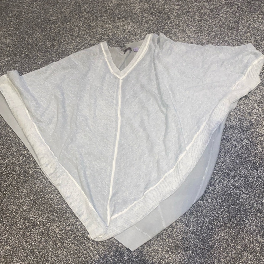 Cullen Linen Blend Cape Top Size M/L